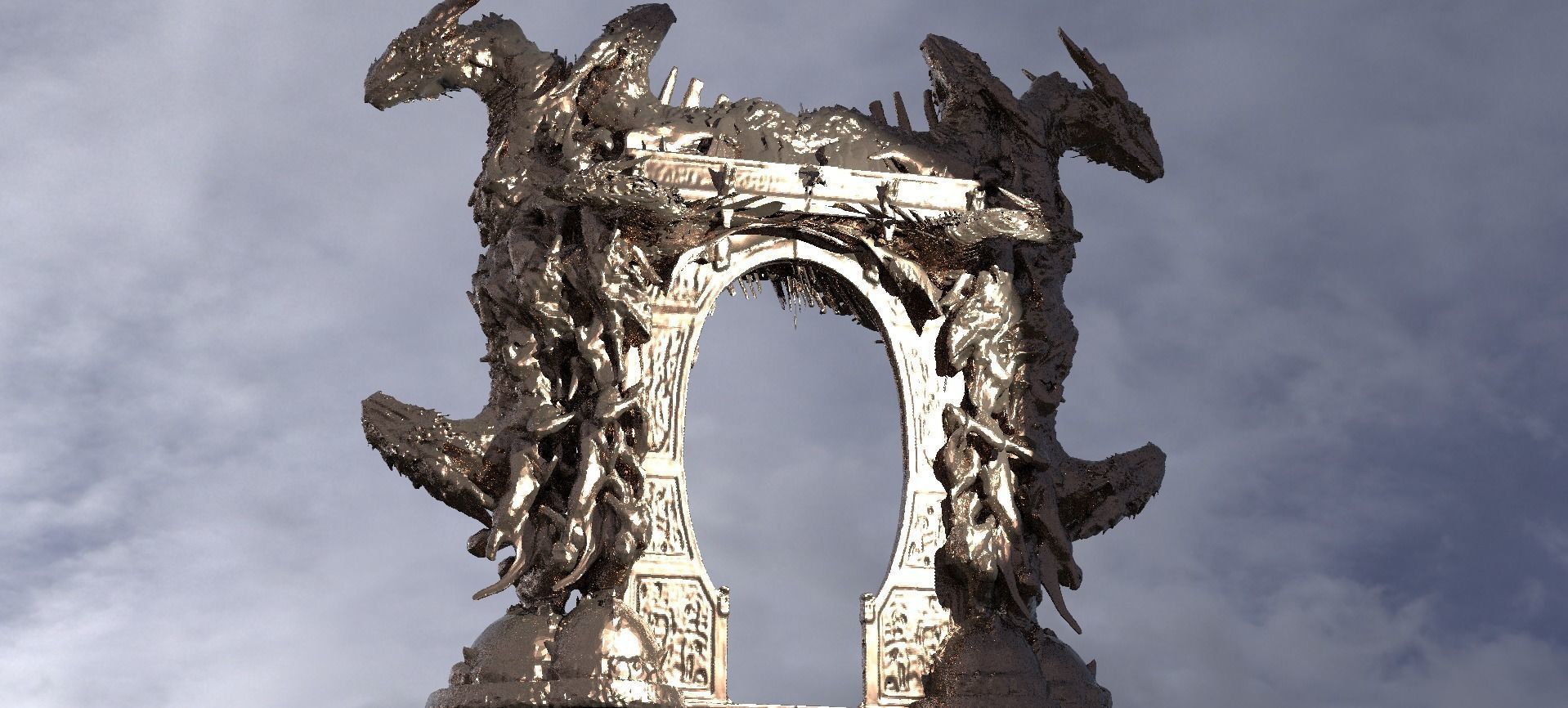 Dantes inferno monolith Archway 3  3D model_1