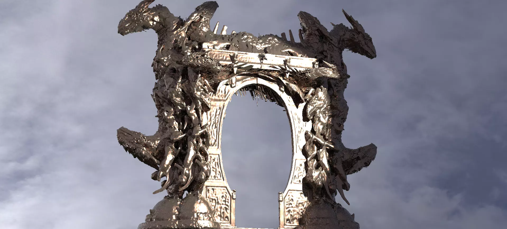 Dantes inferno monolith Archway 3  3D model_0
