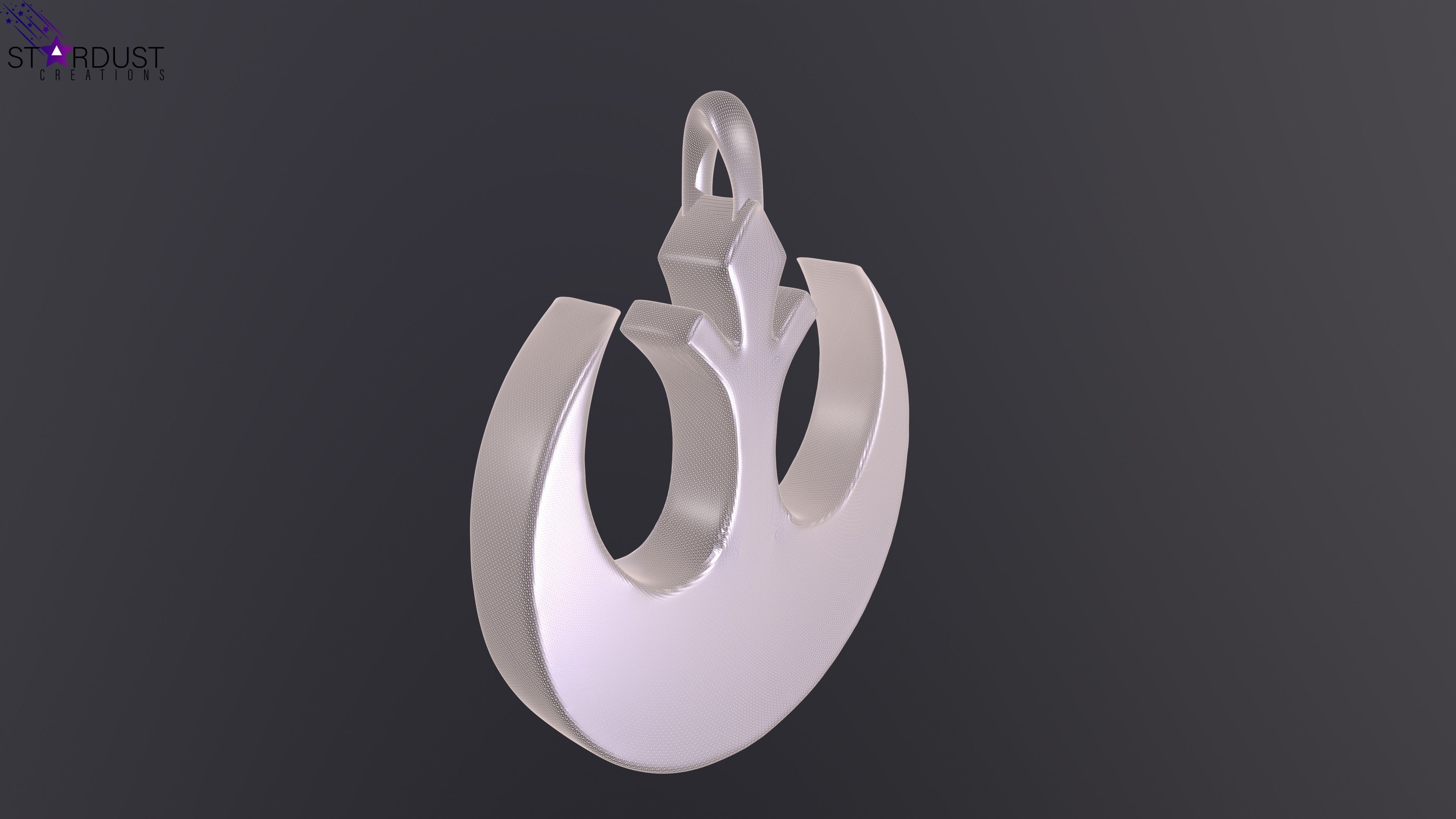 Rebel Alliance Pendant magnet Free 3D print model_2