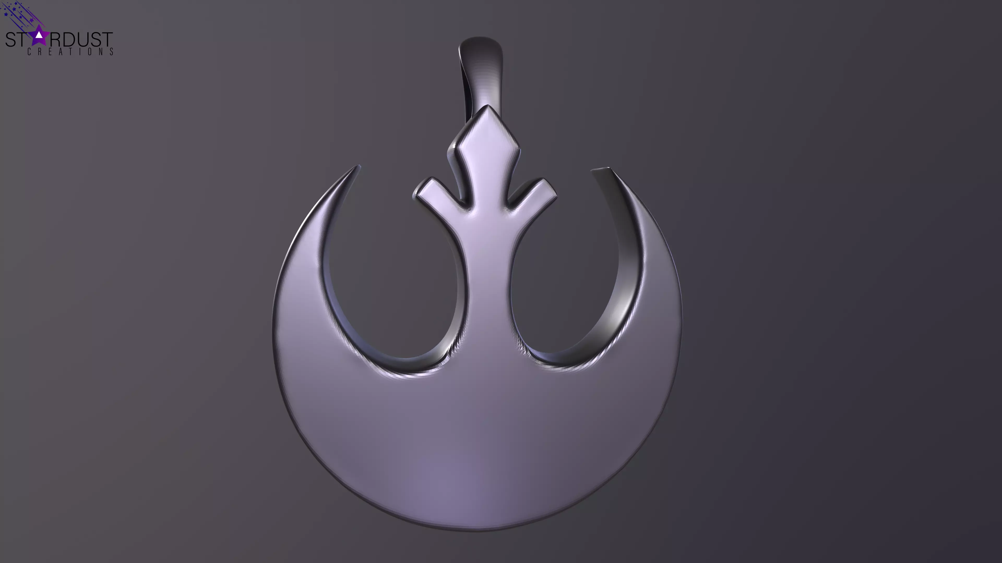 Rebel Alliance Pendant magnet Free 3D print model_0