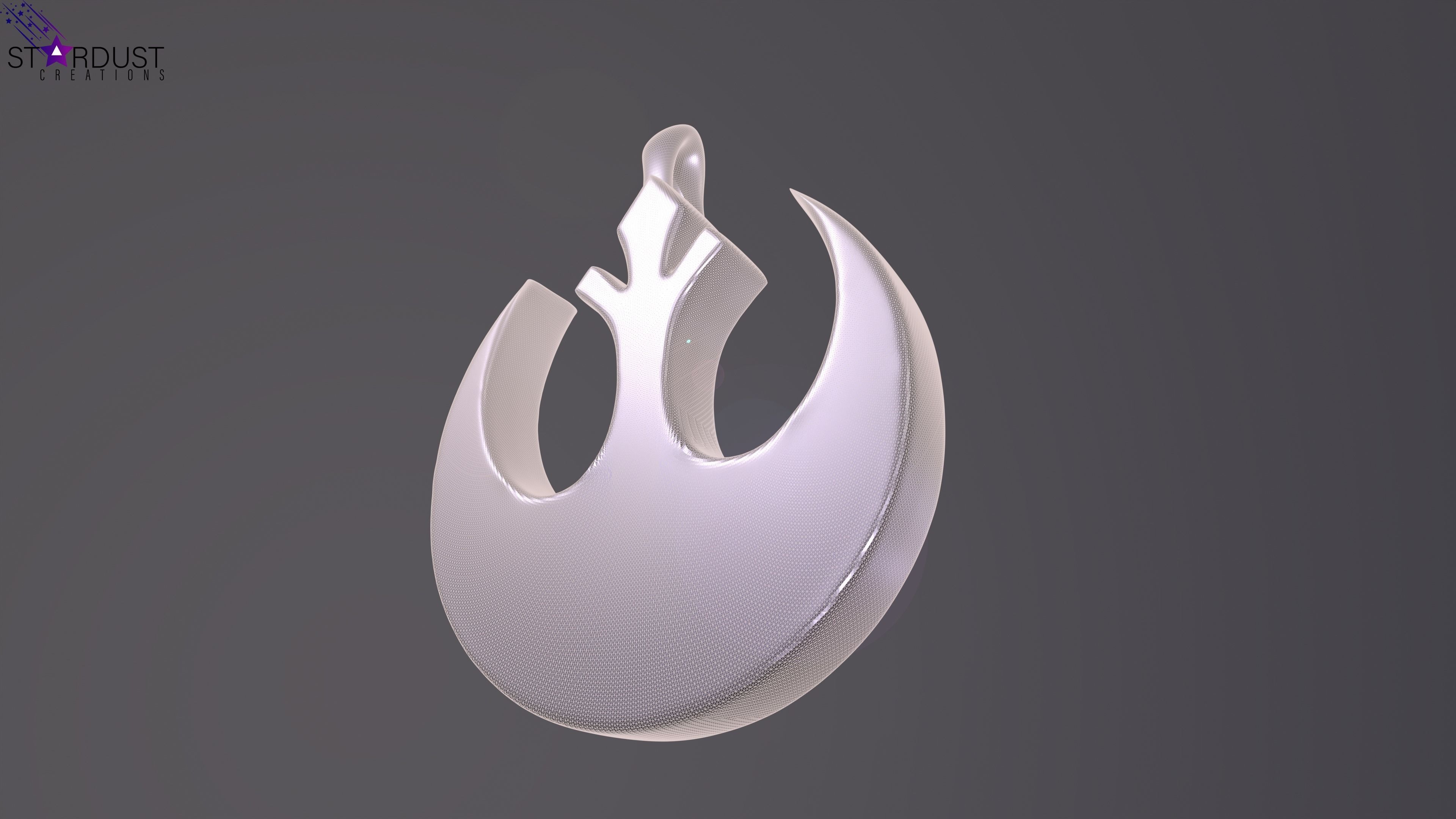Rebel Alliance Pendant magnet Free 3D print model_1