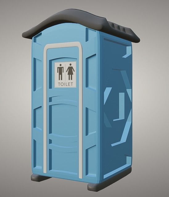 Porta Potty 3D model CGTrader