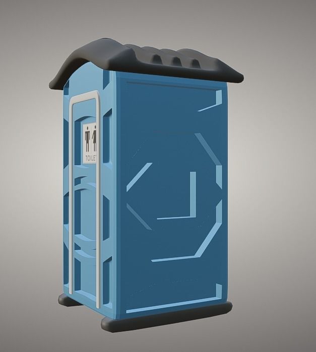 Porta Potty 3D model CGTrader