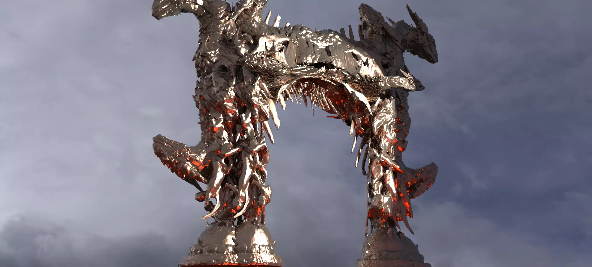 Dantes inferno monolith Archway 5 3D model_0