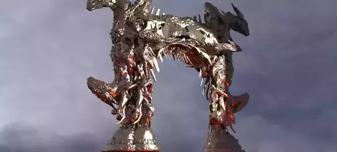 Dantes inferno monolith Archway 5 3D model