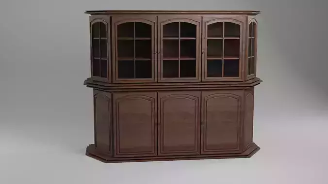 Glass-Case - 2k Textures Vintage cabinet -Antique