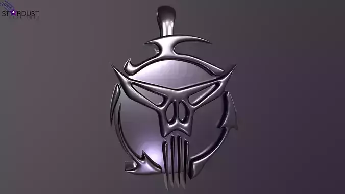 Mandalorian Neo-Crusader Pendant magnet Free 3D print model