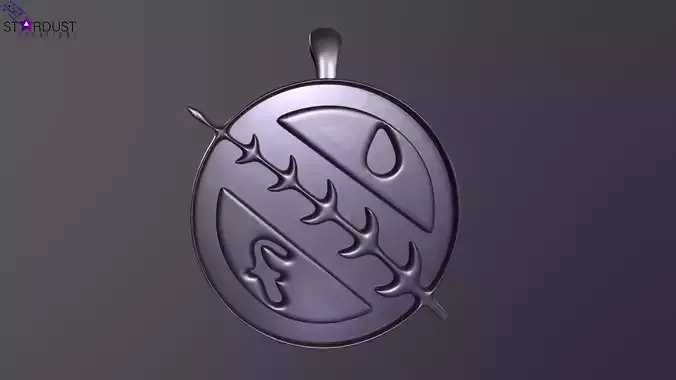 Mandalorian Crest Pendant magnet  Free 3D print model