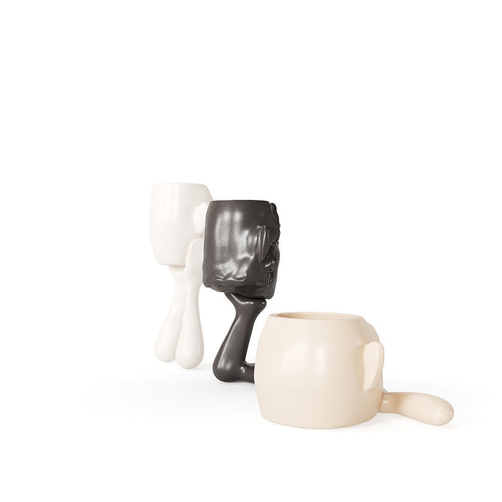 Abstract Figure Statue Pots Collection 3D model_2