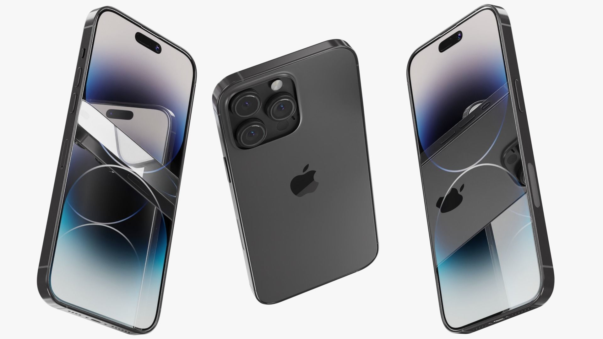 iPhone 14 Pro Max Space Black 3D model_4