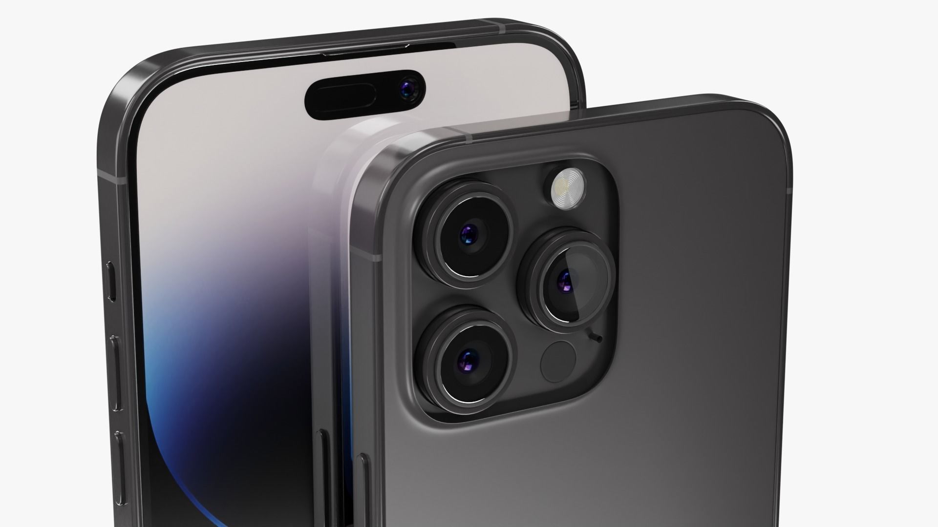 iPhone 14 Pro Max Space Black 3D model_9