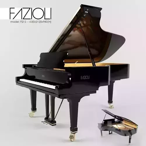 piano fazioli grand 3D model
