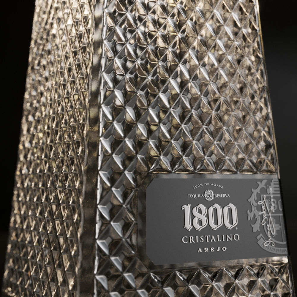 Bar Set 1 liquor bottles 3D model_9