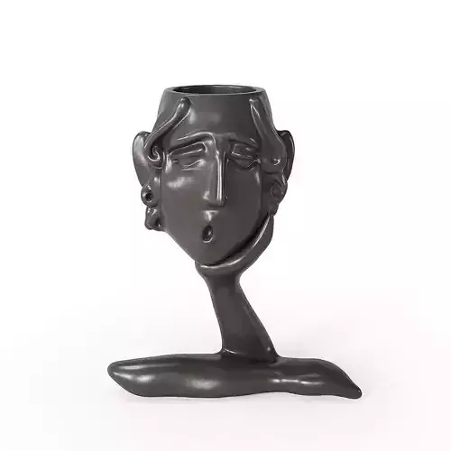 Abstract Figure Statue Pot 2