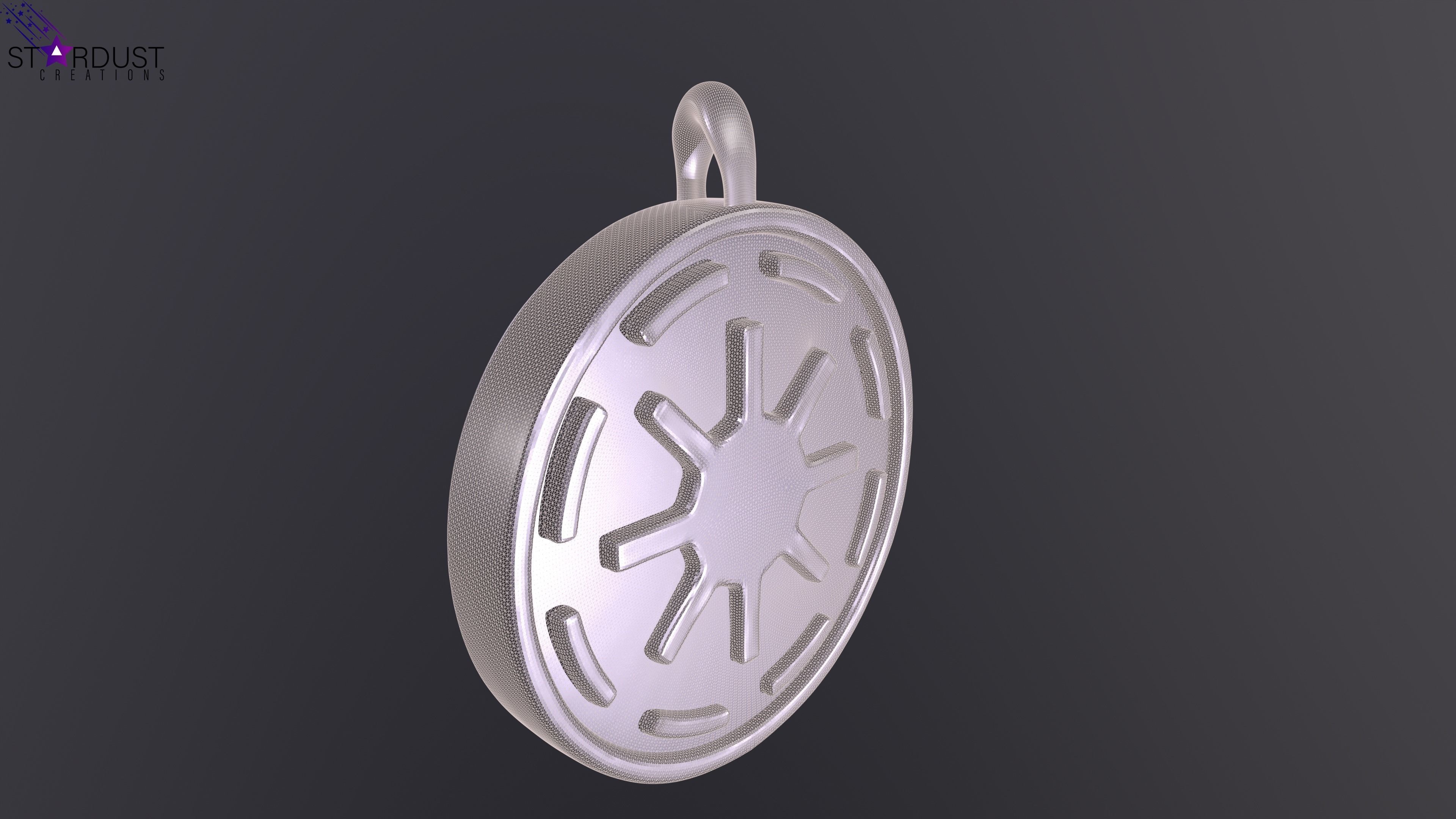 Galactic Republic Pendant magnet Free 3D print model_2