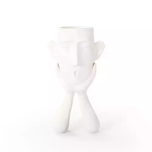 Abstract Figure Statue Pot 3