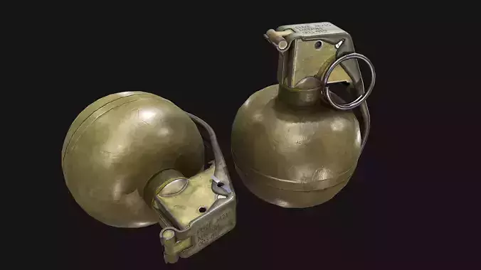 M67 Grenade Low-poly 3D model