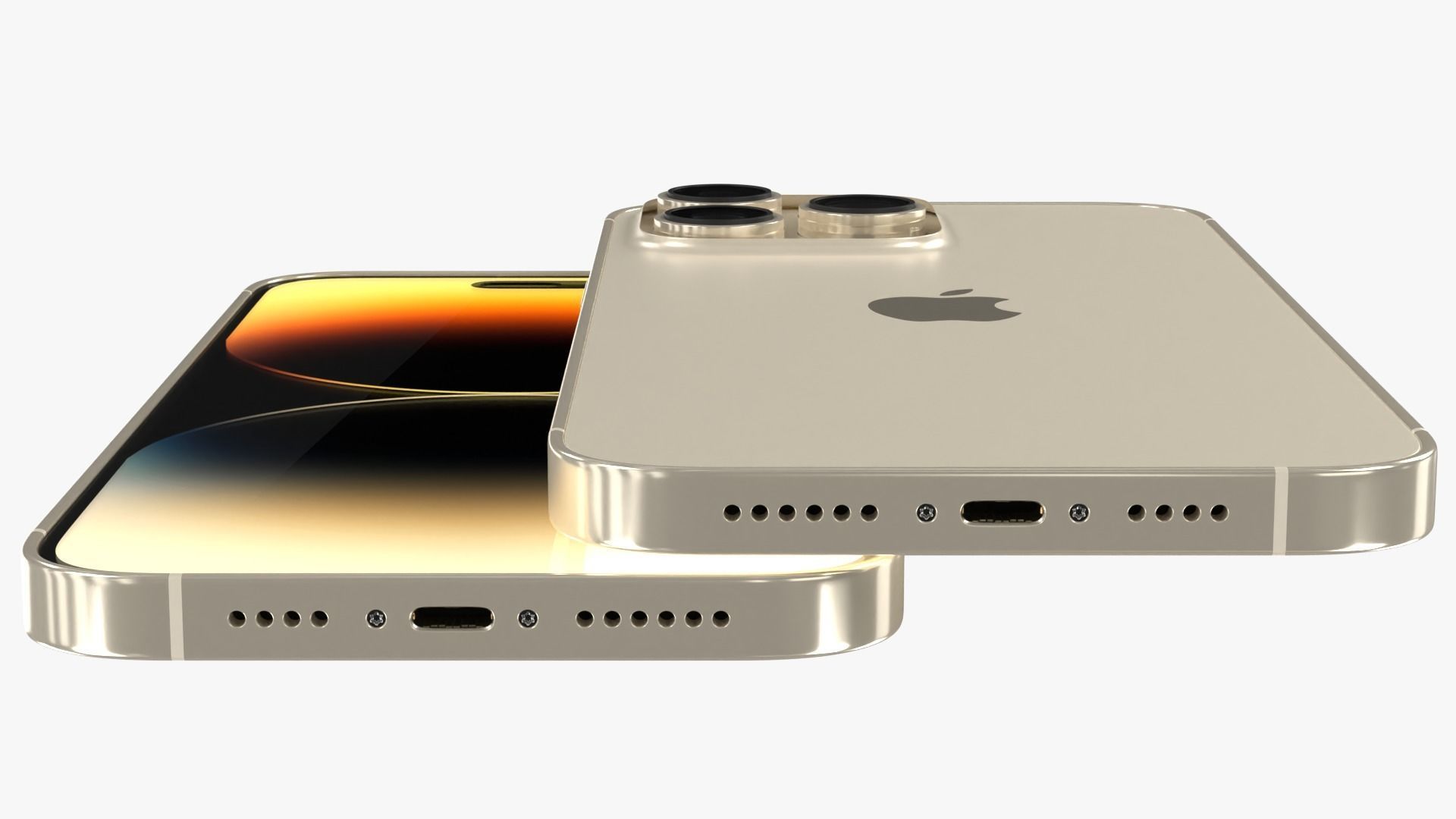 iPhone 14 Pro Max Gold 3D model_8