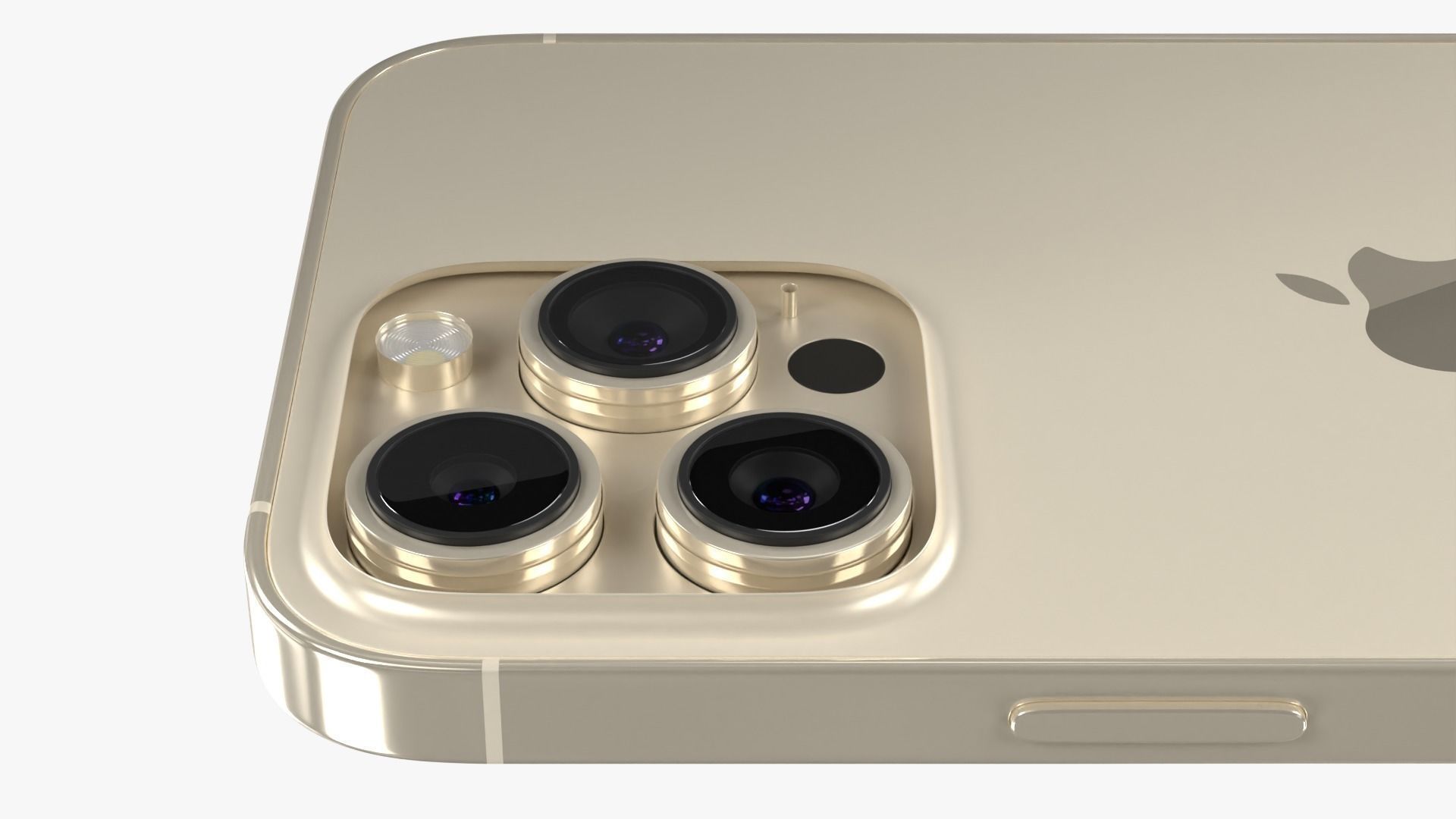 iPhone 14 Pro Max Gold 3D model_7