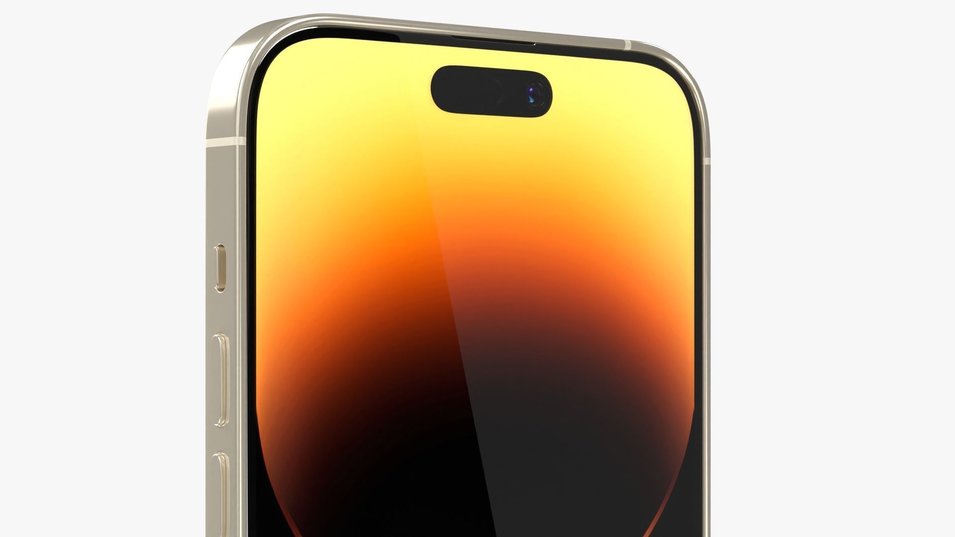iPhone 14 Pro Max Gold 3D model_5