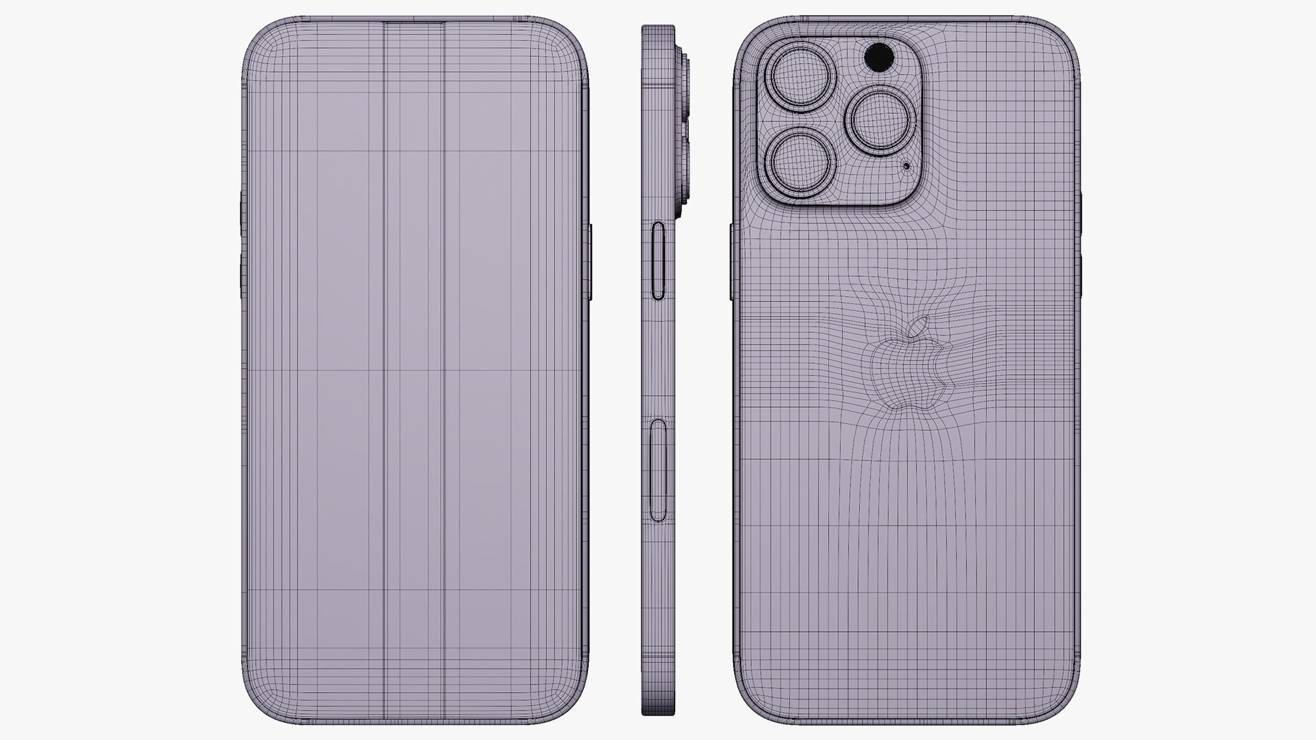 iPhone 14 Pro Max Gold 3D model_14