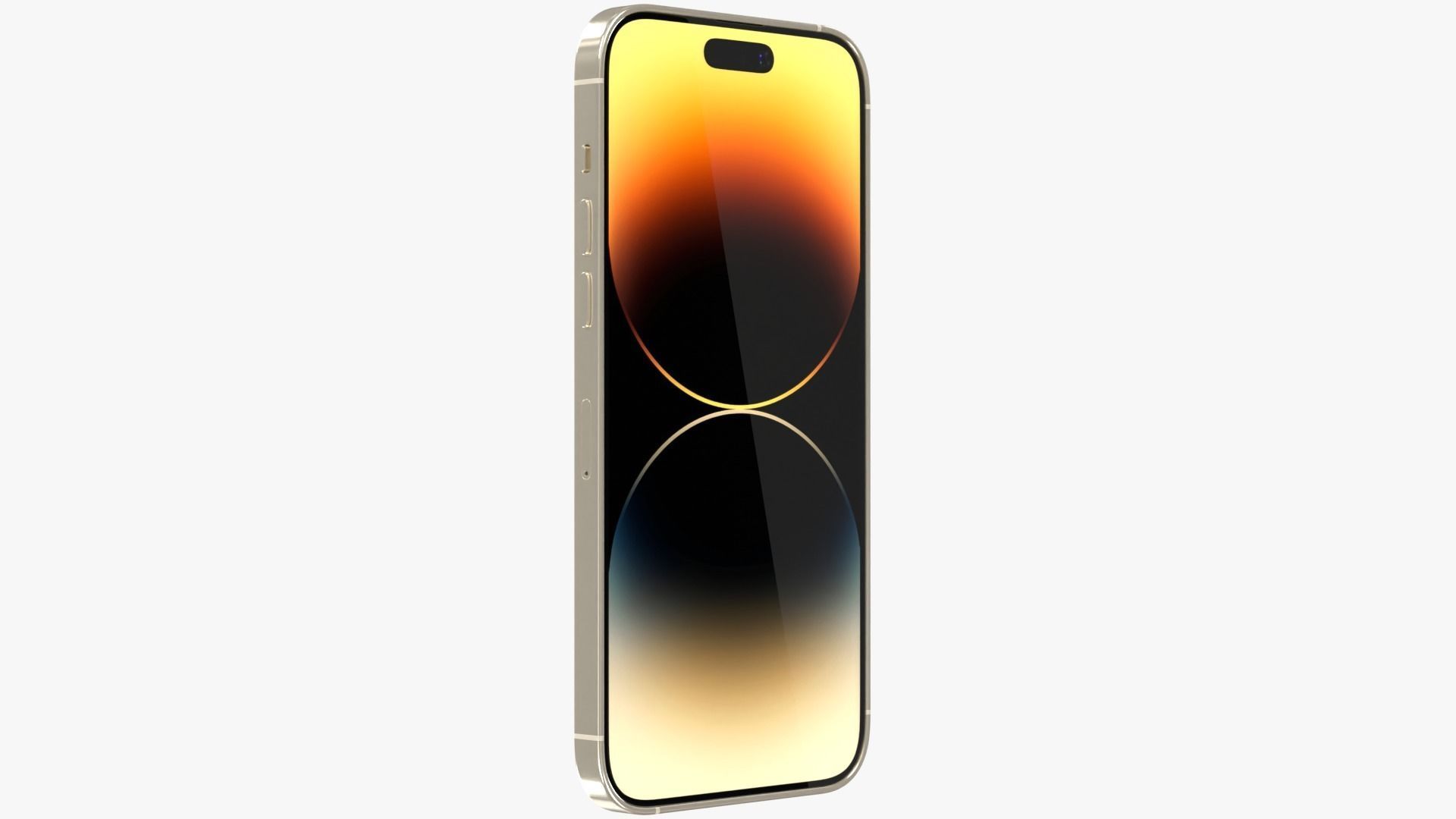 iPhone 14 Pro Max Gold 3D model_10