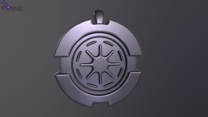 Coruscant Security Pendant magnet Free 3D print model