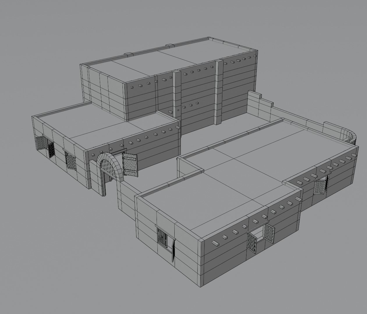 ancient desert house 3 3D model_12