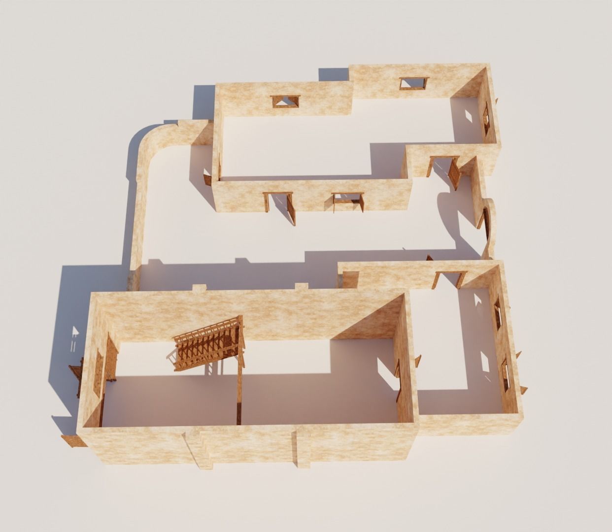 ancient desert house 3 3D model_4