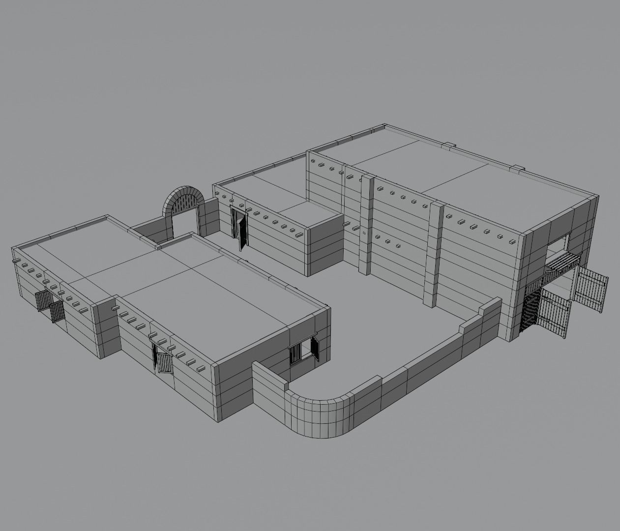 ancient desert house 3 3D model_9