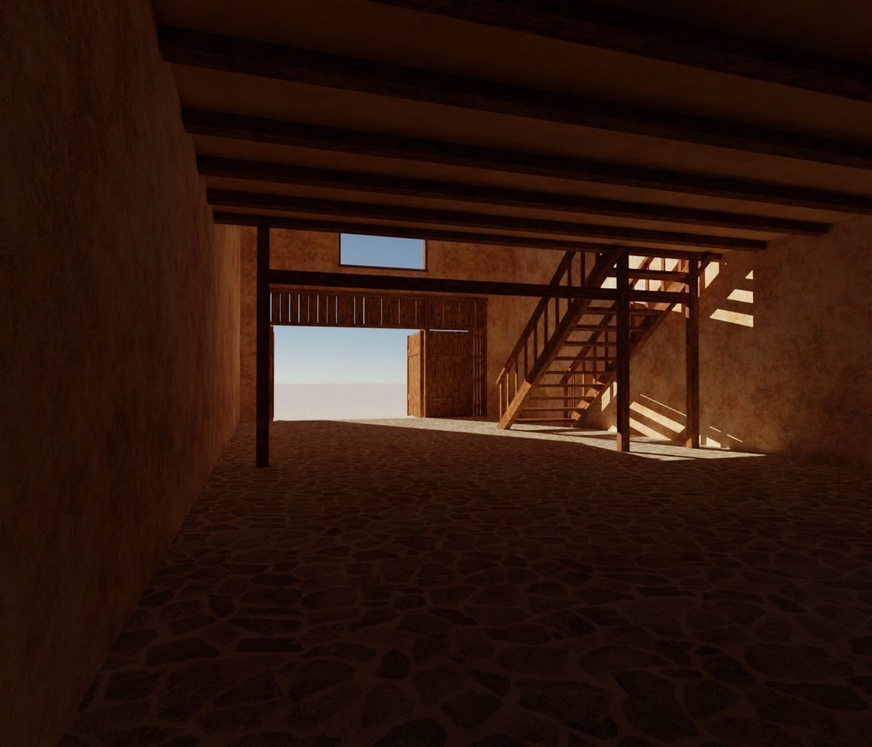 ancient desert house 3 3D model_6