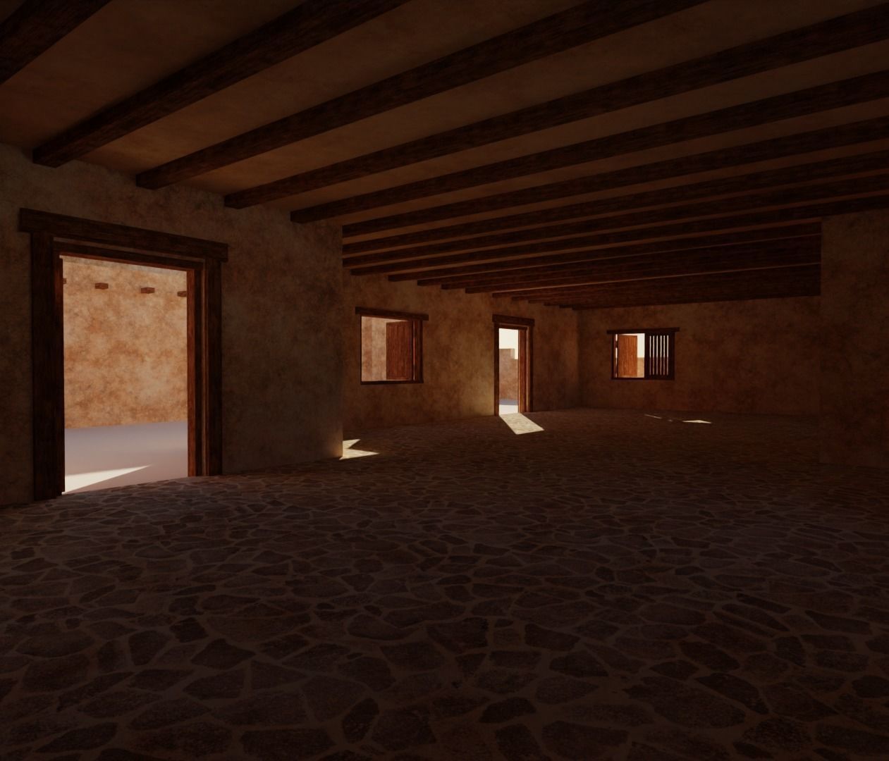 ancient desert house 3 3D model_7