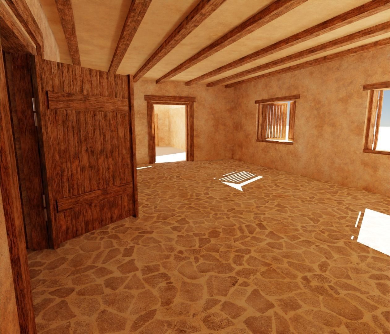 ancient desert house 3 3D model_8