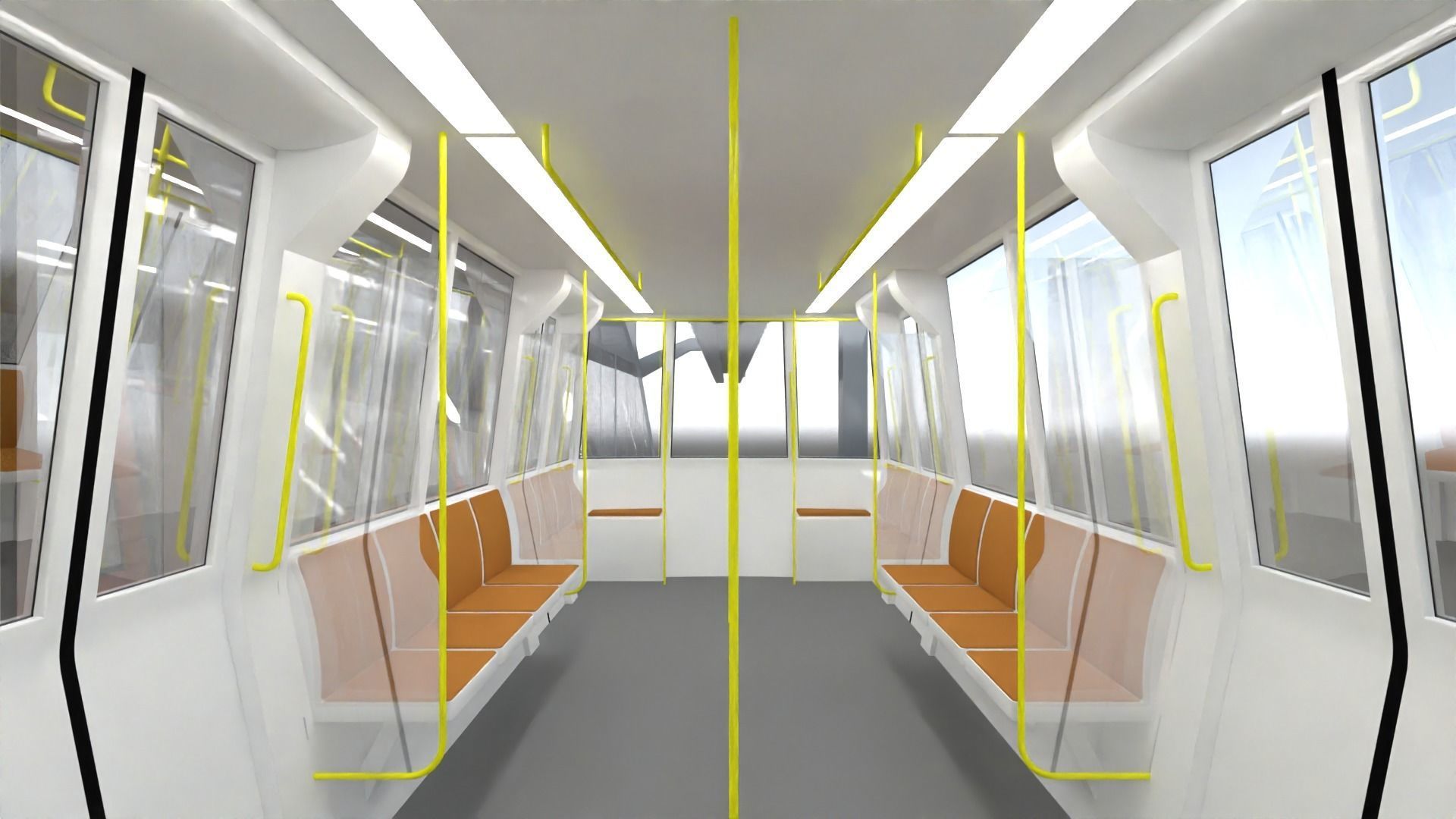 Elevated train station concept 3D model_11