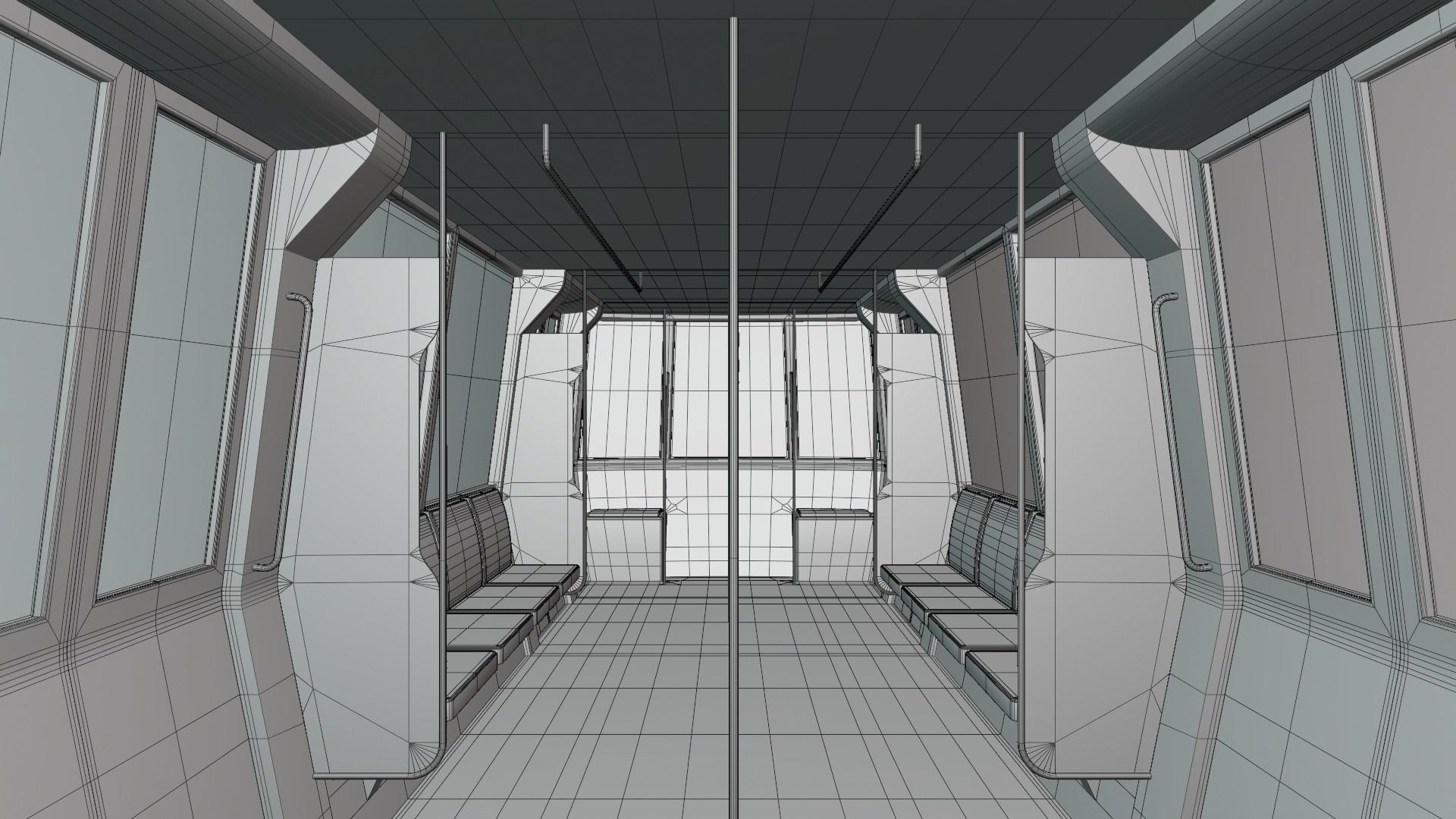 Elevated train station concept 3D model_12