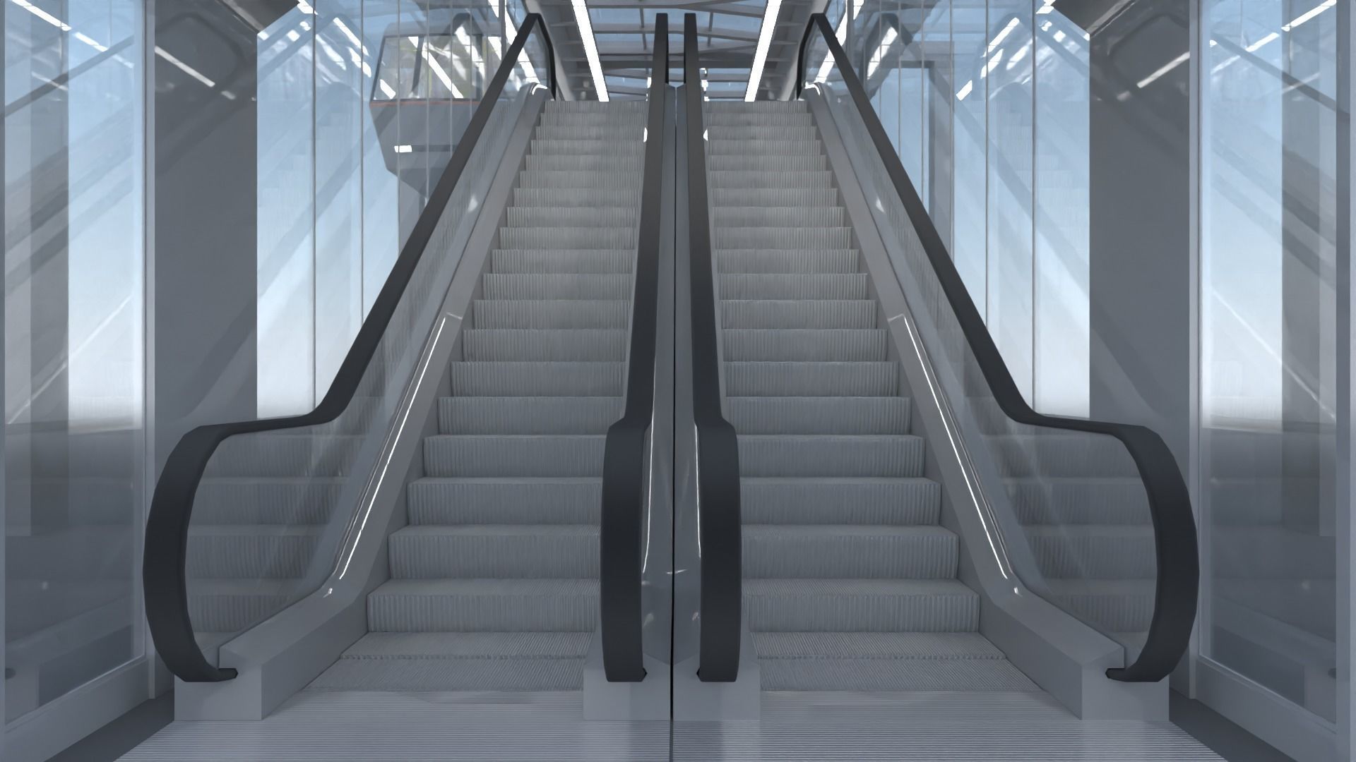 Elevated train station concept 3D model_13