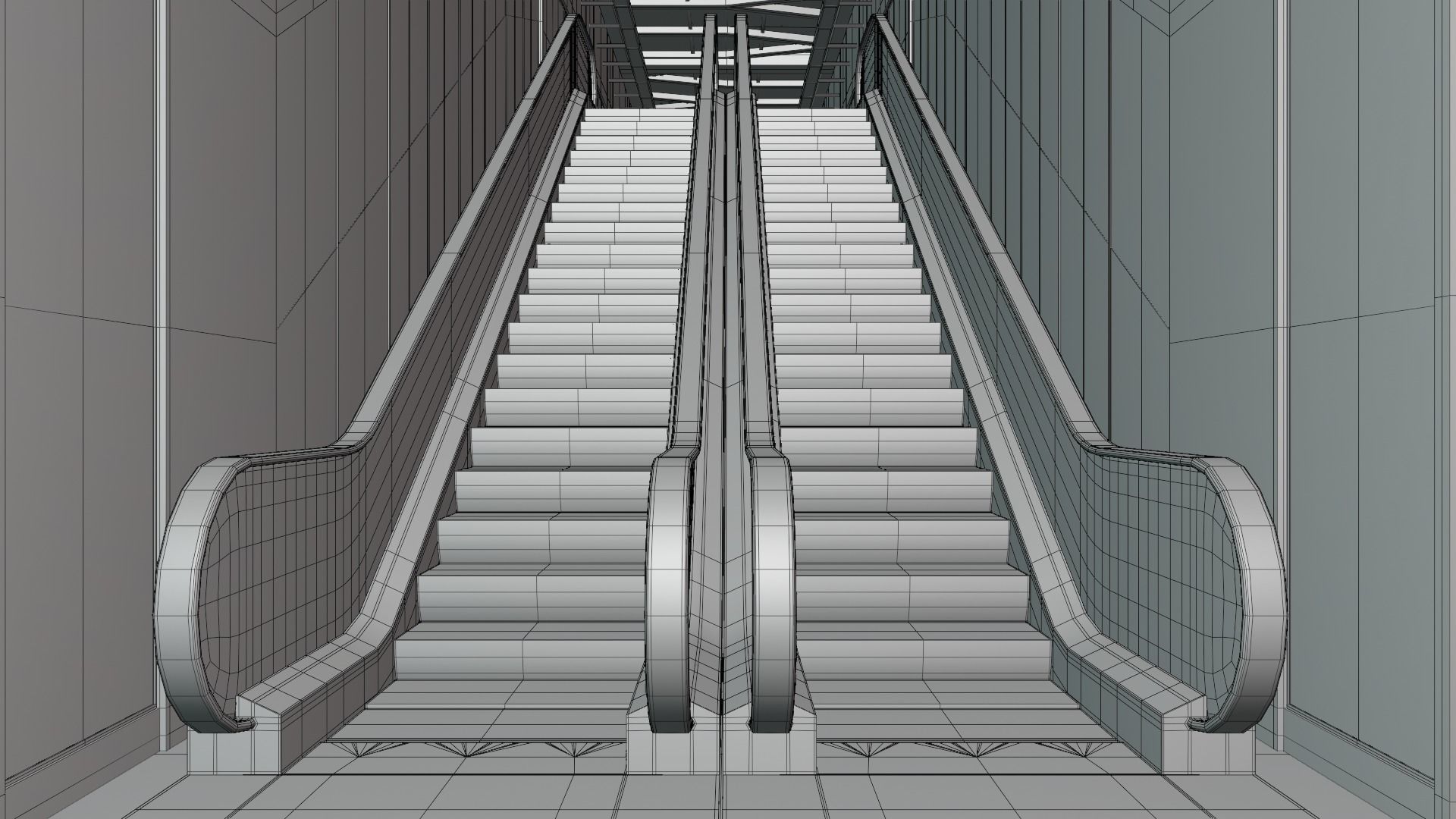 Elevated train station concept 3D model_14