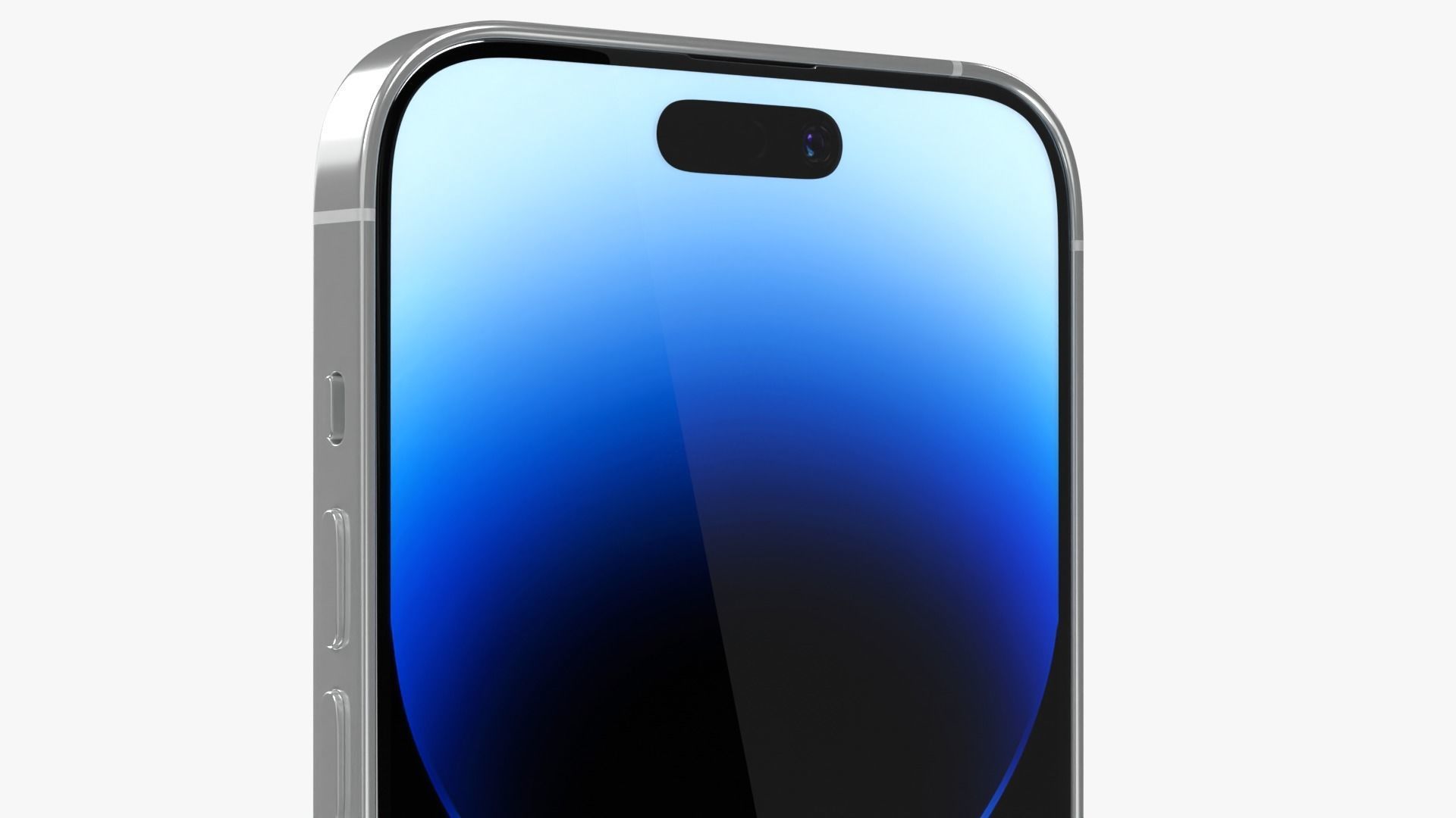 iPhone 14 Pro Max Silver 3D model_5