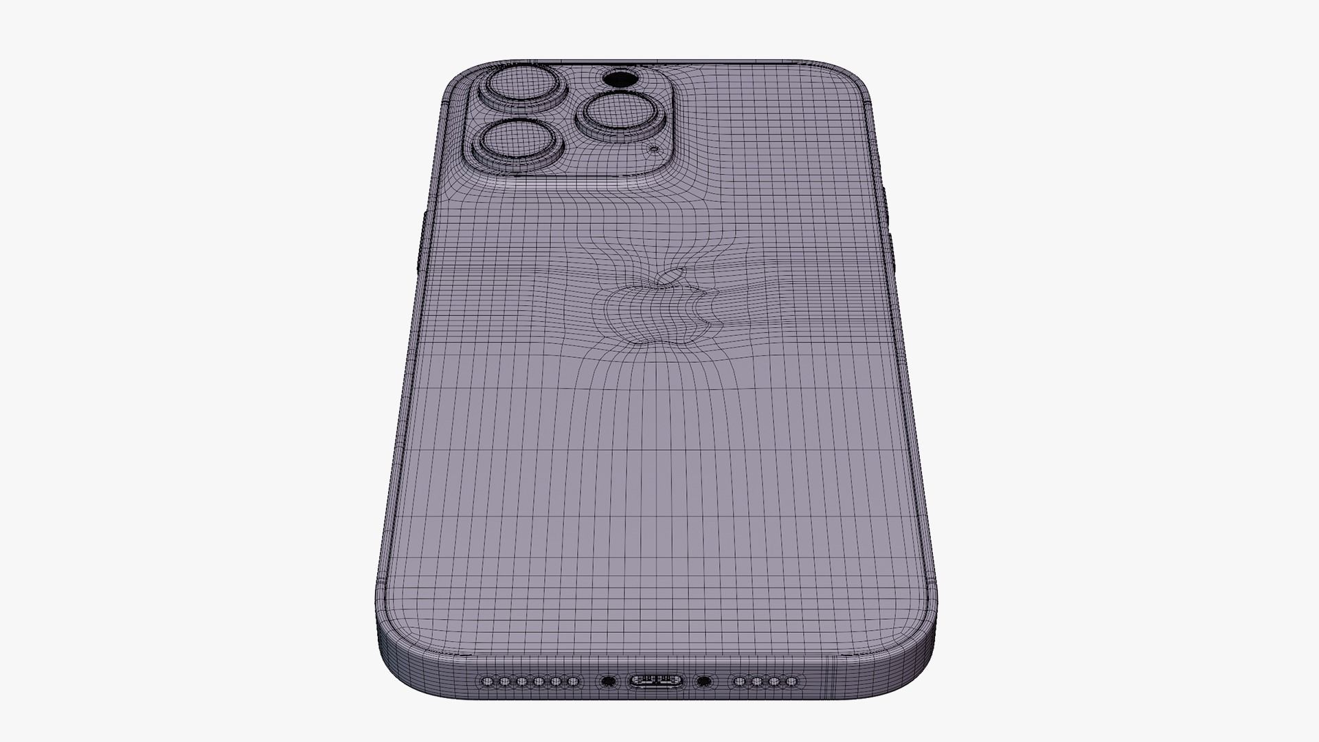 iPhone 14 Pro Max Silver 3D model_17