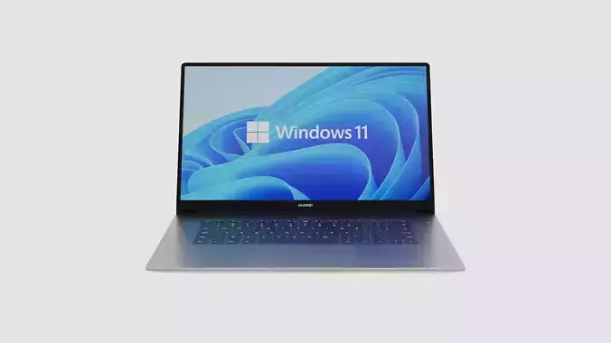 Huawei Matebook D15 laptop 3D model