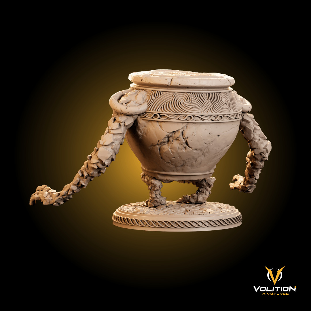 Iron Fist Alexander - The Warrior Jar Miniature for 3D Printing 3D print model_7