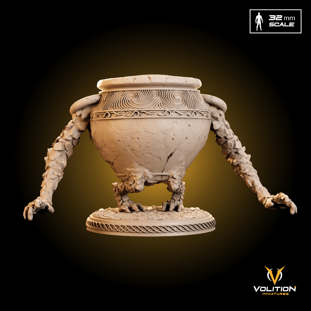 Iron Fist Alexander - The Warrior Jar Miniature for 3D Printing 3D print model_6
