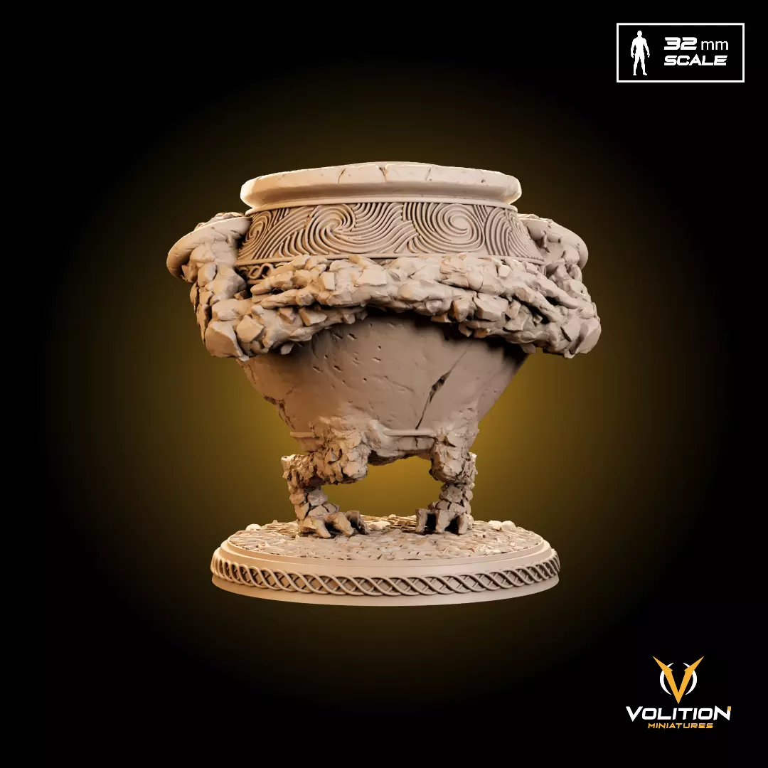 Iron Fist Alexander - The Warrior Jar Miniature for 3D Printing 3D print model_0