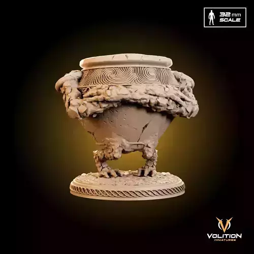 Iron Fist Alexander - The Warrior Jar Miniature for 3D Printing 3D print model
