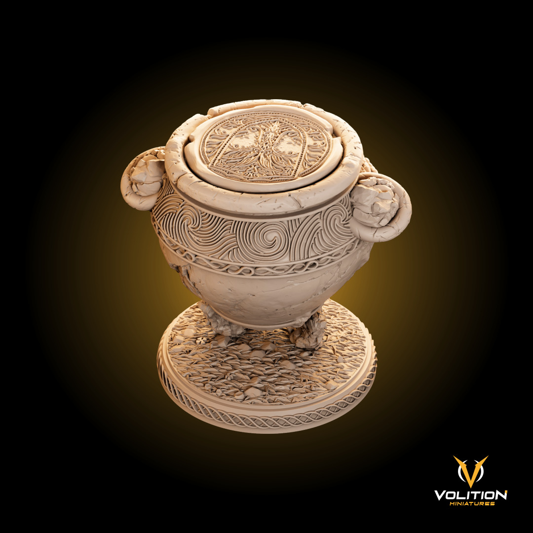 Iron Fist Alexander - The Warrior Jar Miniature for 3D Printing 3D print model_3