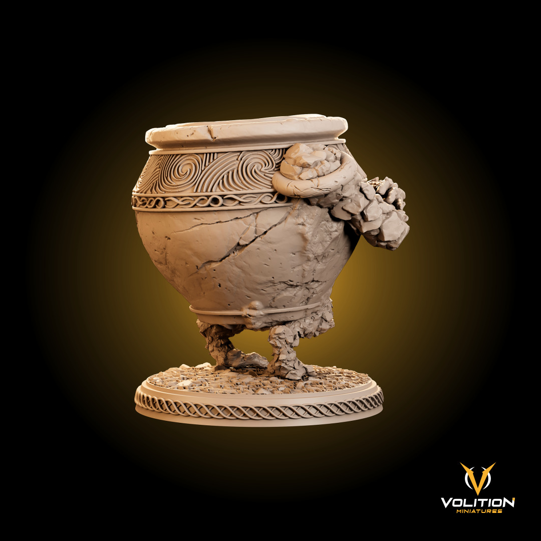 Iron Fist Alexander - The Warrior Jar Miniature for 3D Printing 3D print model_4