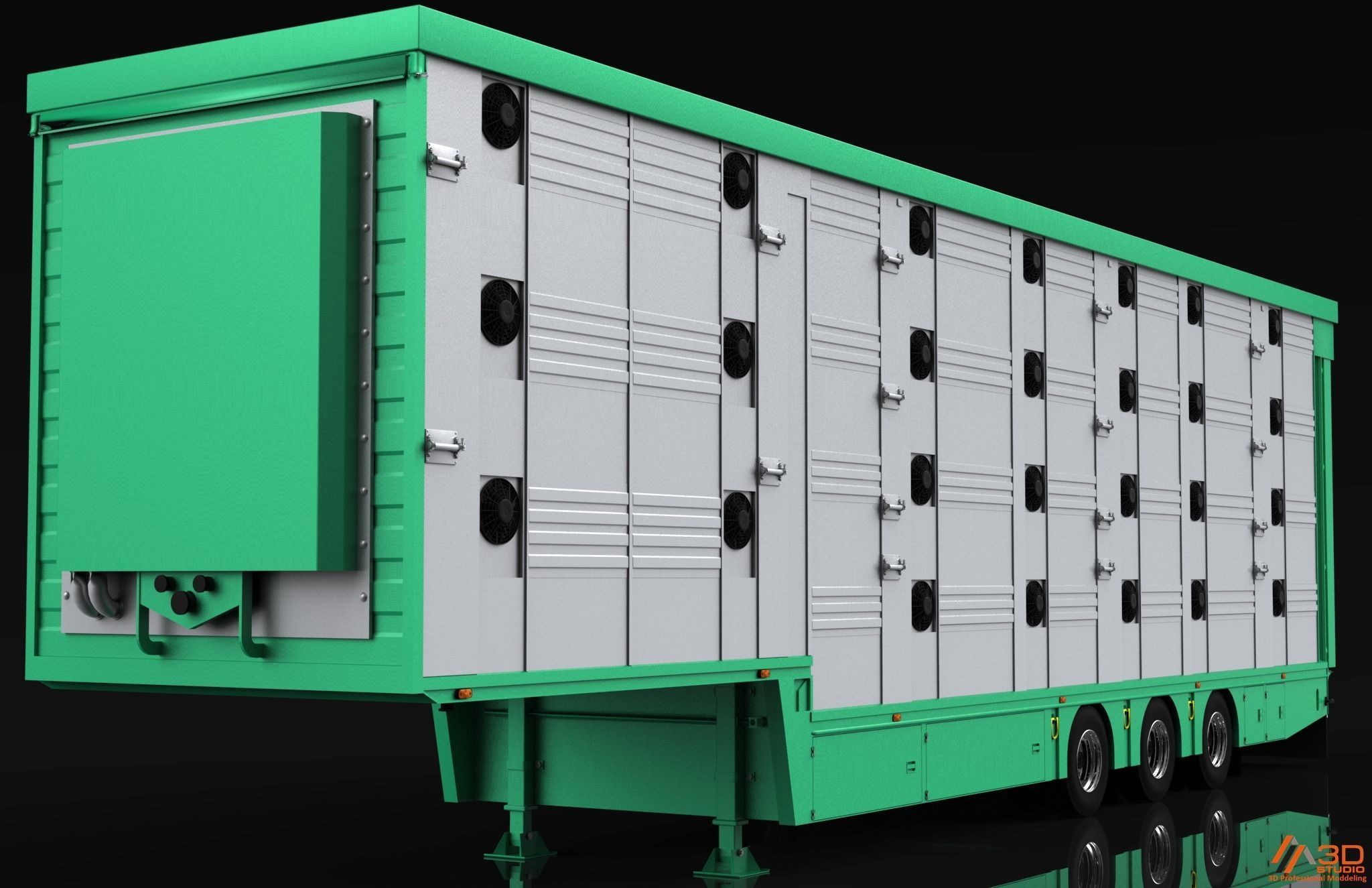 3D Pezzaioli Animal Trailer 3D model_1