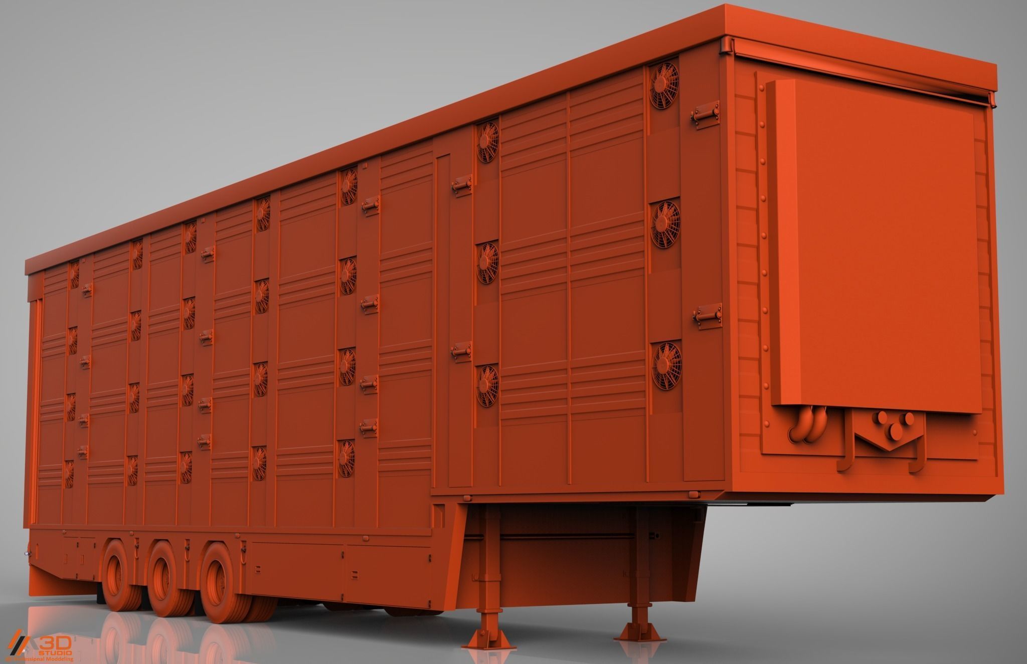 3D Pezzaioli Animal Trailer 3D model_6