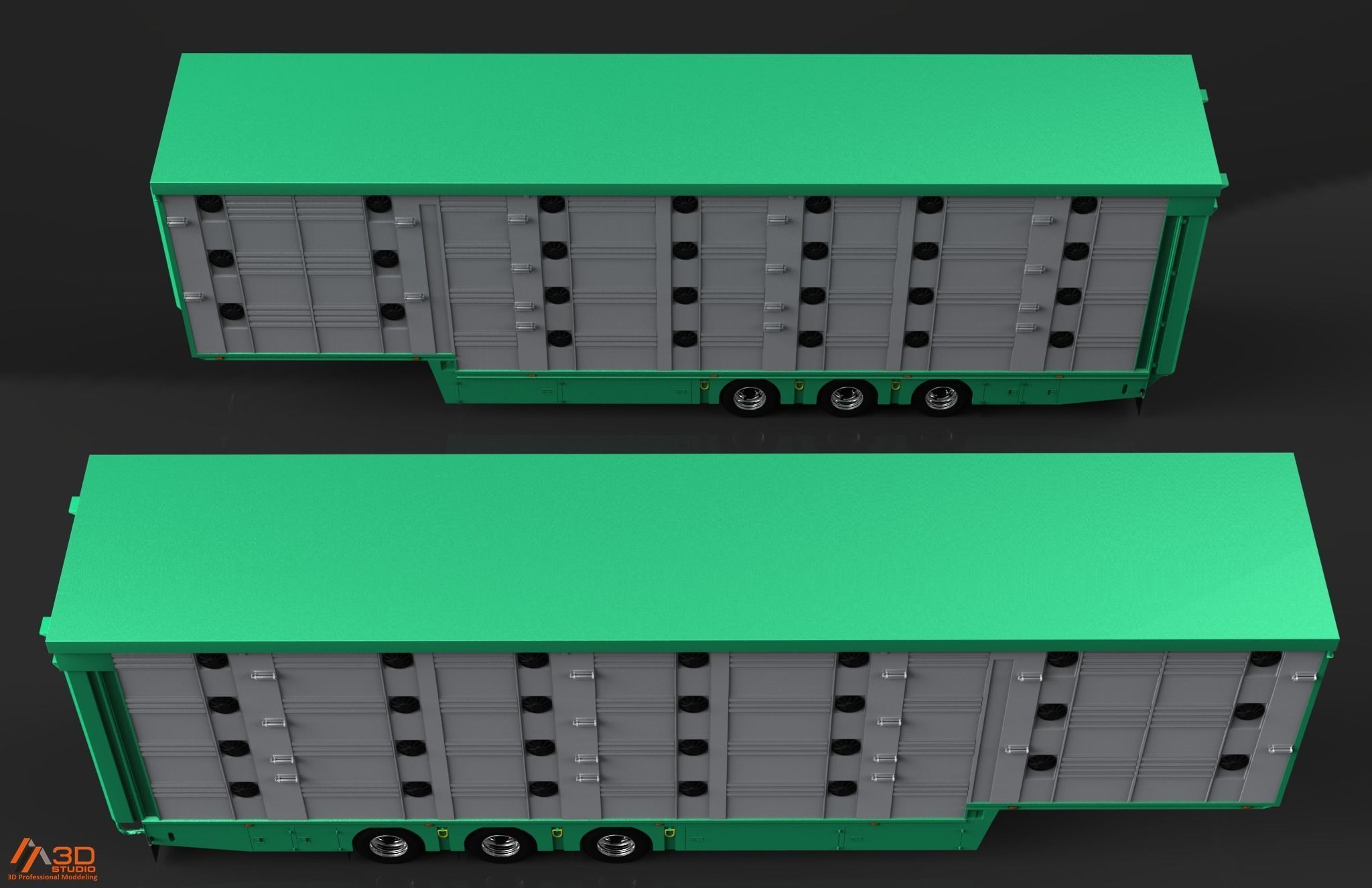 3D Pezzaioli Animal Trailer 3D model_4