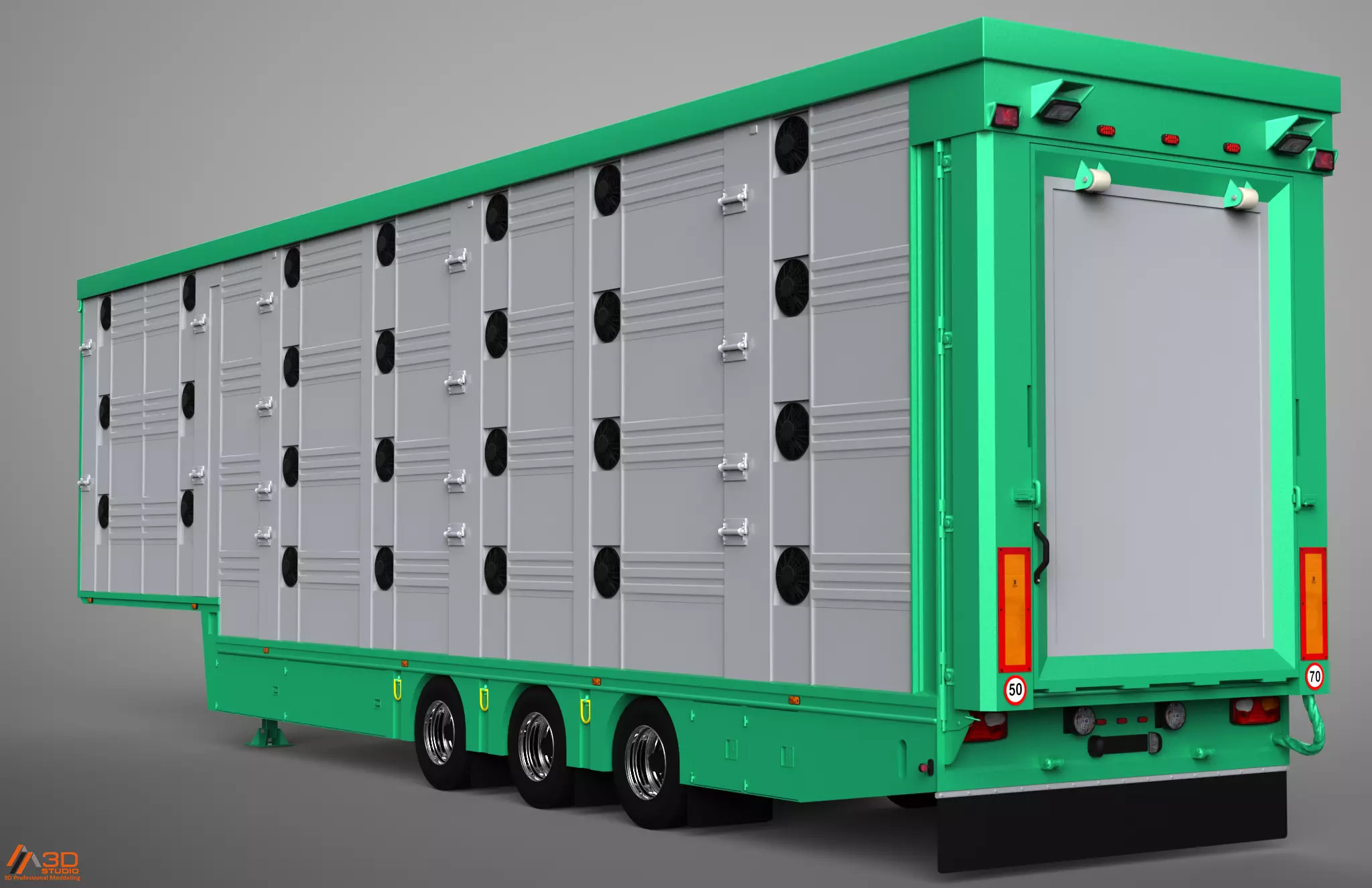 3D Pezzaioli Animal Trailer 3D model_0